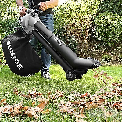 Листосъбирач SUN JOE 3 в 1, Прахосмукачка, Шредер, Духалка, 3000W, снимка 3 - Градинска техника - 30179413