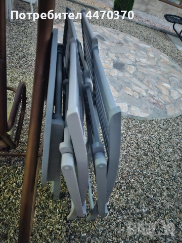 Градински комплект 5 части естествено дърво, снимка 7 - Градински мебели, декорация  - 52130776