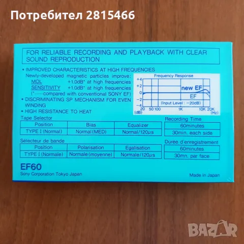 Лот 5бр. НОВИ SONY аудио касети, снимка 9 - Декове - 50148659