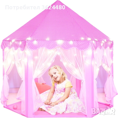 Розова Палатка Замък за Игра 4755, снимка 5 - Други - 52540507