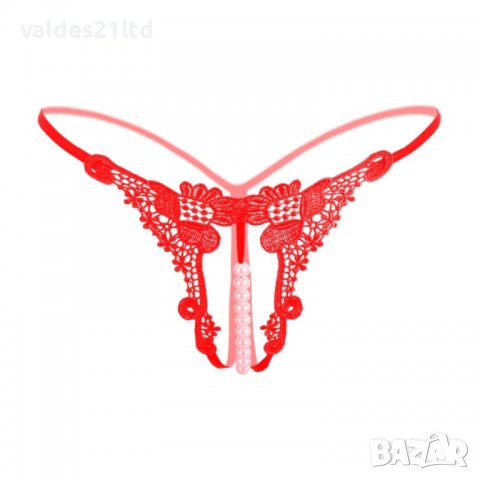 Еротично дамско бельо. Прашки с перли и отворено дъно, снимка 3 - Бельо - 33482886