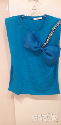Официална дамска блуза без ръкави, снимка 1 - Блузи с дълъг ръкав и пуловери - 38831256