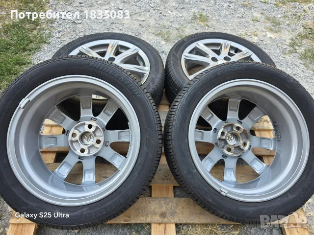 Лети джанти 16ки 4х100 Toyota + летни гуми 195/50/16 Bridgestone, снимка 10 - Гуми и джанти - 55846636