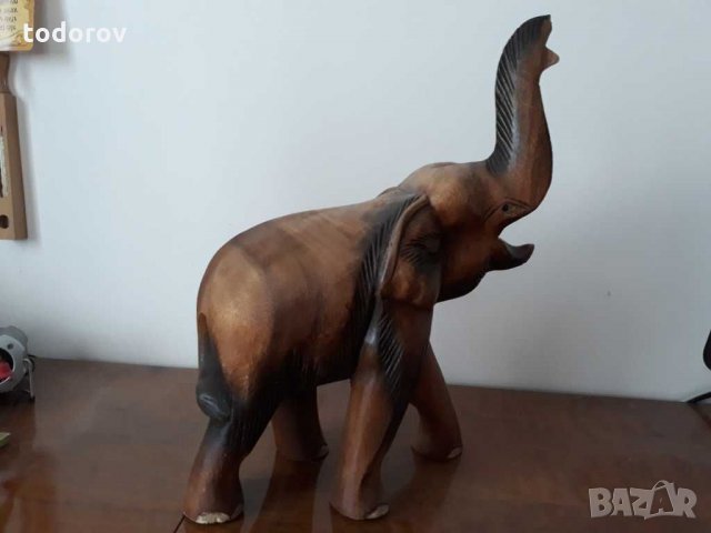 Дървен слон 40х30см., снимка 5 - Декорация за дома - 31219135