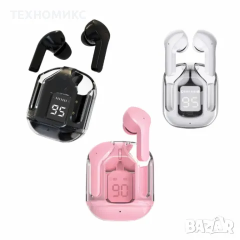 Безжични Bluetooth слушалки с LED дисплей и вграден микрофон