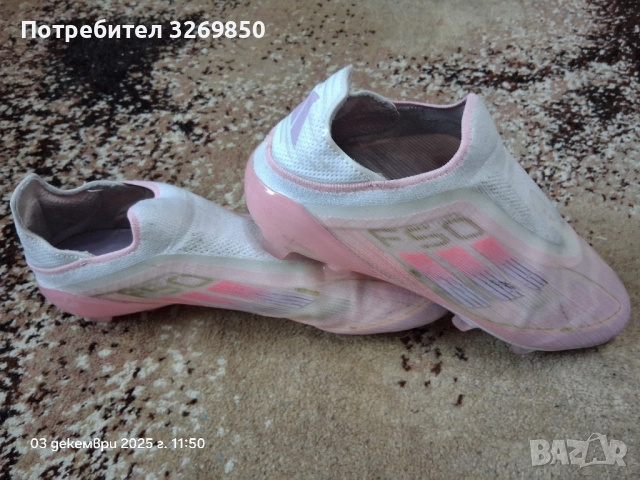 Бутонки Adidas F50 Elite Lamine Yamal LL FG - номер 43 ( 28 см.)розово, снимка 6 - Футбол - 52026309