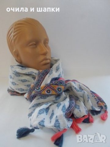 Памучен дамски шал лукс - 230, снимка 4 - Шалове - 17699963