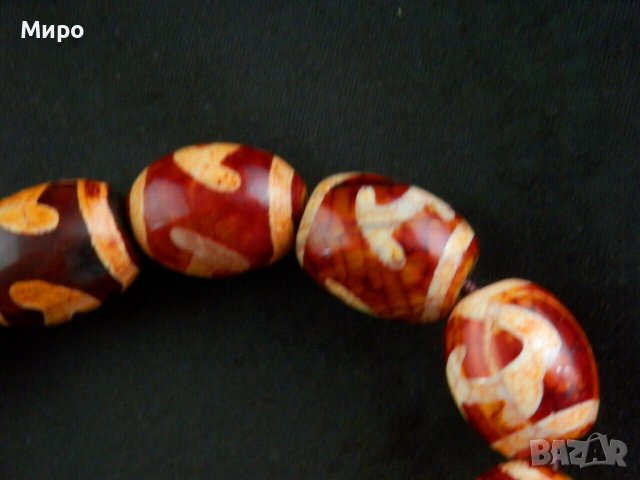 ''БЯЛА ТАРА" АХАТ ГРИВНА ДЗИ МЪНИСТА ЩАСТИЕ И ДОБЪР КЪСМЕТ , снимка 3 - Гривни - 42026209