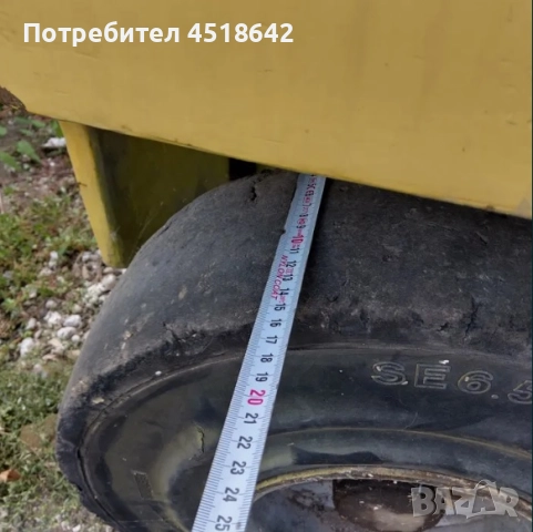 Бандажни гуми с джанти от мотокар Кларк Clark 6.50 x 10 и 7.00 - 12, снимка 5 - Гуми и джанти - 51947370