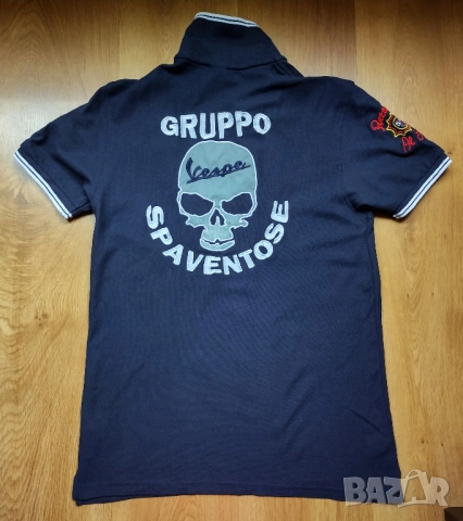 Vespa Club Italia - мъжка поло блуза, снимка 3 - Тениски - 51895684