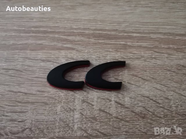 Peugeot СС Пежо CC черна емблема надпис