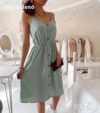 Дамска рокля с презрамки Aubin, 5цвята , снимка 10 - Рокли - 50422606