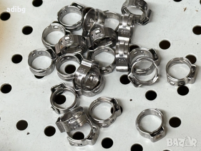 Скоба 9.5 Saeco Philips Gaggia Скоба за Силиконов маркуч с оплетка, снимка 3 - Кафемашини - 52826164