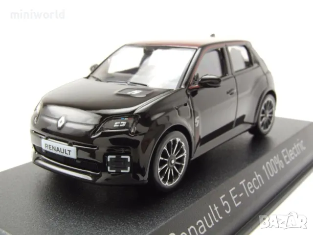 Renault 5 E-Tech 100% Electric 2025 - мащаб 1:43 на Norev моделът е нов в PVC дисплей-кейс