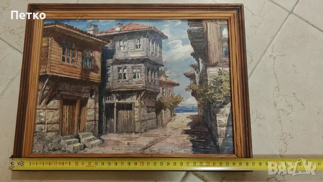 Картина акварел Стар Град, снимка 2 - Картини - 56467424