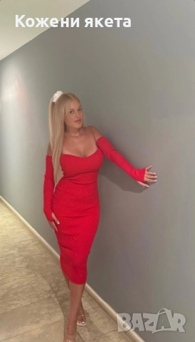 Плетиво рипс рокли, снимка 3 - Рокли - 52308734