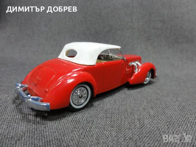 1/43 СТАРА РЕТРО МЕТАЛНА КОЛИЧКА MATCHBOX YESTERYEAR Y18 1937 CORD MODEL 812 ENGLAND, снимка 4 - Колекции - 55943366