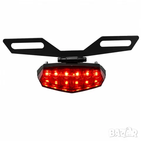 LED стоп за мотоциклет със стойка за регистрационен номер
