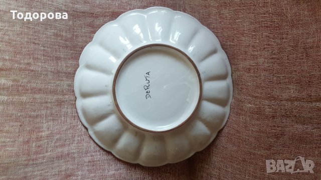 Старинна италианска фруктиера "DERUTA", снимка 7 - Антикварни и старинни предмети - 30161964