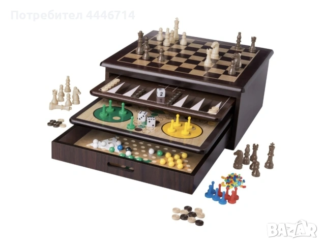 Дървени игри 10 в 1