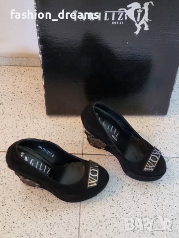 Официални обувки на платформа INGILIZ ръчна изработка, снимка 3 - Дамски елегантни обувки - 42859690