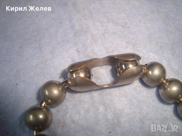 ИНТЕРЕСНА СТАРА СРЕБРИСТА МОДНА ТОПЧЕСТА АРТ ГРИВНА 28017, снимка 9 - Гривни - 37076142