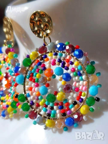 Нови обеци  "Цветен бонбон" и "Пролетно зелено", снимка 9 - Обеци - 53958510