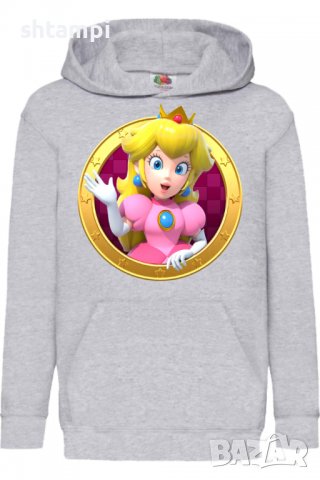 Детски Суитчър/Суитшърт Princess Peach 2,Super Mario,Игра,Подарък,Изненада,Забавление,Рожден Ден, снимка 2 - Детски анцузи и суичери - 38360881