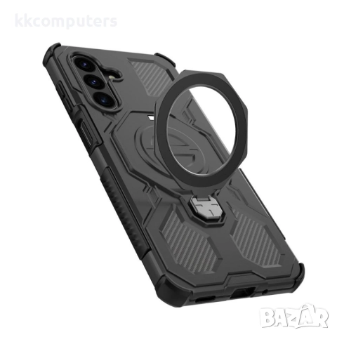 Магнитен калъф и Протектор за Samsung Galaxy A17 5G / A17 4G| Удароустойчив Корпус с 360° Въртяща Ст, снимка 8 - Калъфи, кейсове - 52200389