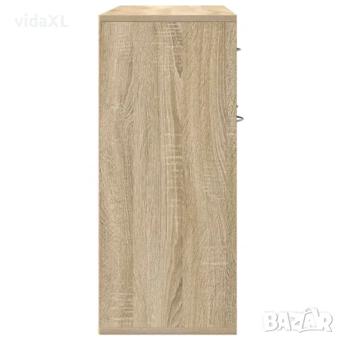 vidaXL Бюфет, дъб сонома, 88x30x70 см, инженерно дърво, снимка 7 - Бюфети - 56147763