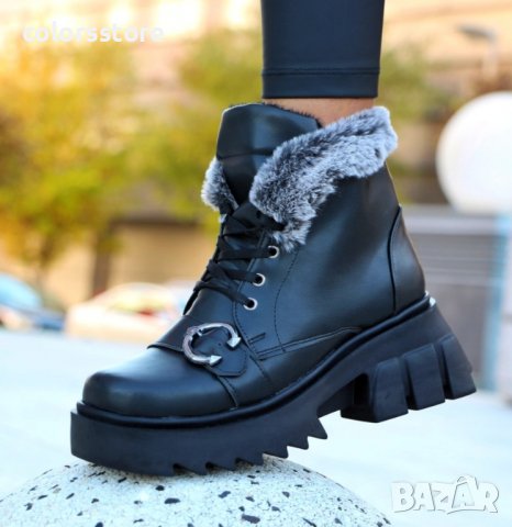 Равни боти - черна кожа - ZH20