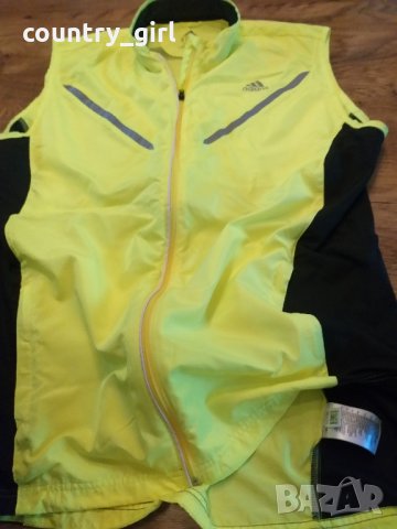 adidas Men's Gilet Yellow electricity - страхотен мъжки елек, снимка 9 - Спортни дрехи, екипи - 30347757