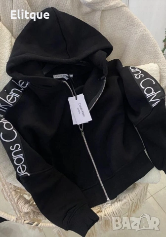 ватиран суичър calvin klein , снимка 8 - Суичъри - 53282273