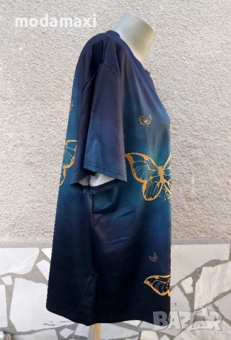 4XL Нова блуза с пеперуди , снимка 4 - Тениски - 51841041
