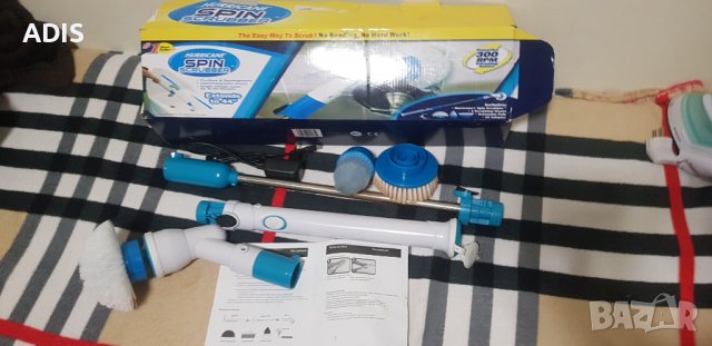 Безжична електрическа почистваща машина за баня тоалетна 360/ /абс нова /зарядно приставки в кутия, снимка 12 - Други - 38568759