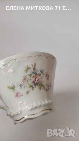 Двоен сет за чай от фин прозирен порцелан, снимка 5 - Сервизи - 53879518