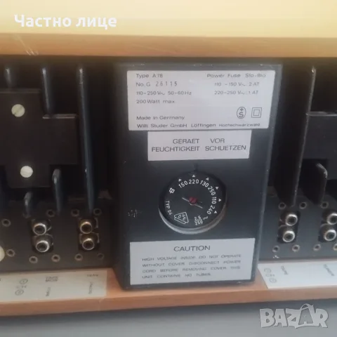 ReVox A 78 усилвател, снимка 6 - Ресийвъри, усилватели, смесителни пултове - 55981492