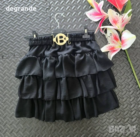 Черна Пола с вътрешни панталонки