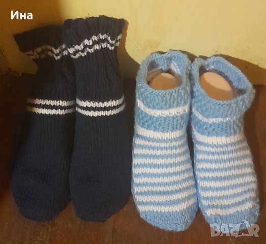 Ръчно плетени дамски терлици, снимка 12 - Дамски чорапи - 42127574