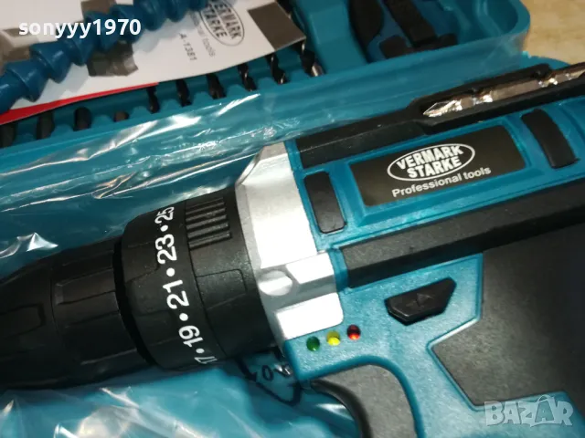 LI-ION VERMARK STARKE-WITH LED INDICATIONS 0104251540, снимка 9 - Винтоверти - 49726895