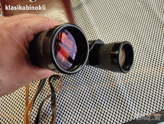 ТОП Немски Бинокъл Carl Zeiss Jena JENOPTEM-MULTI-COATED -10 х 50W-ГДР, снимка 8 - Екипировка - 53889539