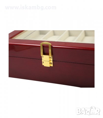 ЛУКСОЗНА ДЪРВЕНА КУТИЯ ЗА ЧАСОВНИЦИ ЗА 10 БР. - код 2171, снимка 7 - Други - 33948040