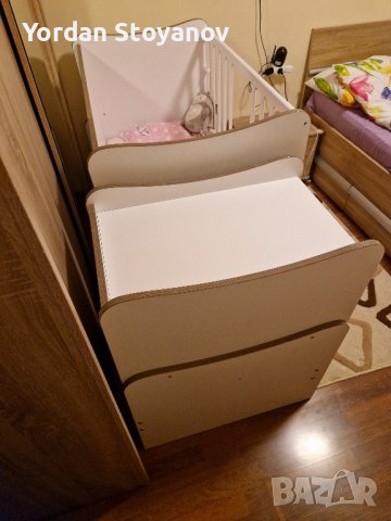 Бебешка кошара с бебешки двулицев матрак, снимка 6 - Бебешки легла и матраци - 44461221