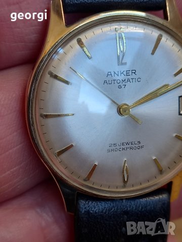 позлатен часовник Anker 67 automatic 25 jewels , снимка 8 - Мъжки - 44161400