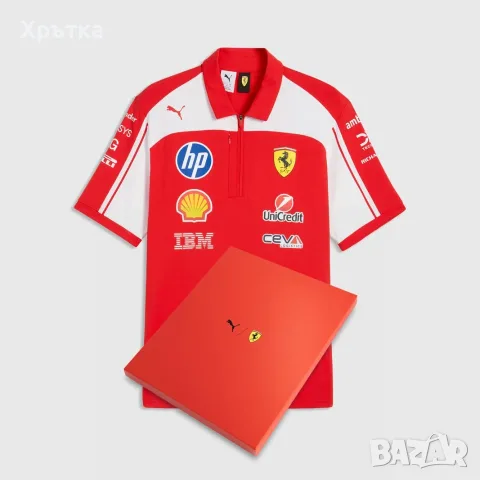 Оригинална тениска Puma x Ferrari F1 2026 Team Driver Polo с подаръчна кутия