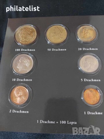 Комплектен сет Гърция в драхми и Евро Серия 2002 от 1 цент до 2 евро , снимка 3 - Нумизматика и бонистика - 44328157
