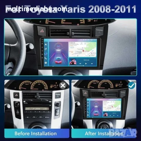 Toyota Yaris 2008-2011 Мултимедия/Навигация Android, снимка 2 - Аксесоари и консумативи - 49858565