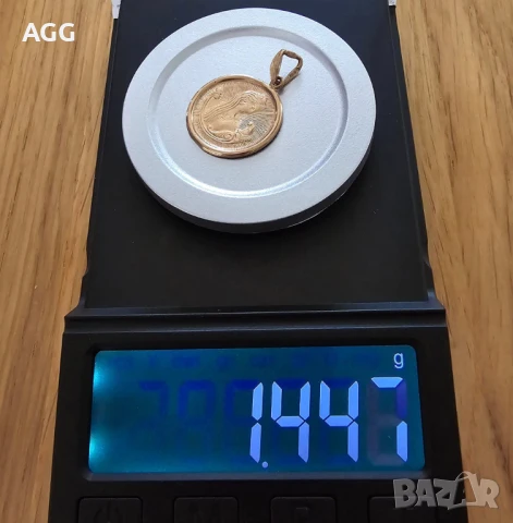 Красив златен медальон зодия Дева, снимка 4 - Колиета, медальони, синджири - 50589917