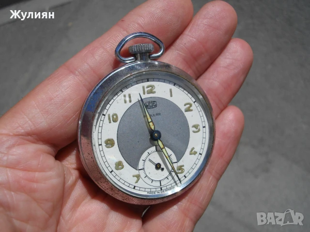 КОЛЕКЦИОНЕРСКИ ДЖОБЕН ЧАСОВНИК UMF RUHLA REGULAR , снимка 4 - Антикварни и старинни предмети - 51142246