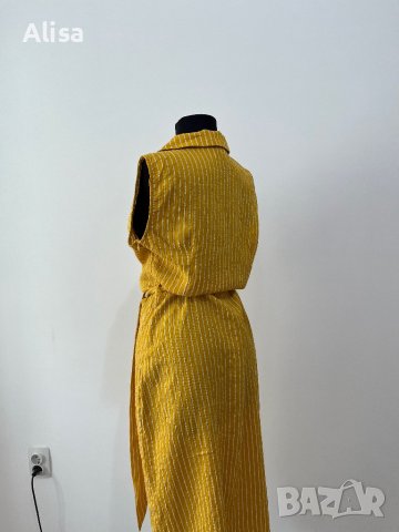 Жълта дамска рокля, снимка 6 - Рокли - 42055117